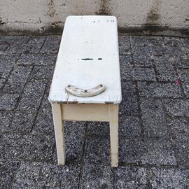 Antico mobiletto del lucida scarpe primo del '900