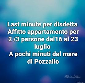 Last minute a Pozzallo