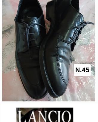 scarpa n45 classica elegante pelle nero Lancio IT
