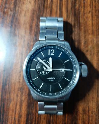 Nautica Men's Quartz Stainless Steel Strap, Silver, 22 Casual Watch (Model: NAPTBS206