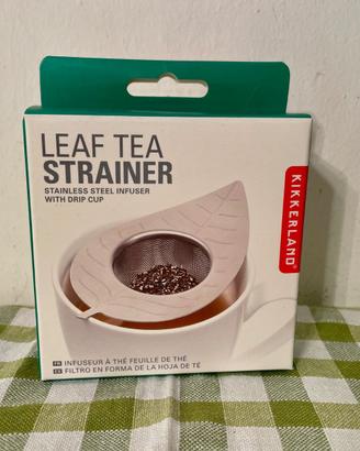 Colino infusore da tè a forma di foglia