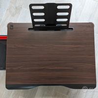 Tavolino da letto pieghevole con leggio e cassetto