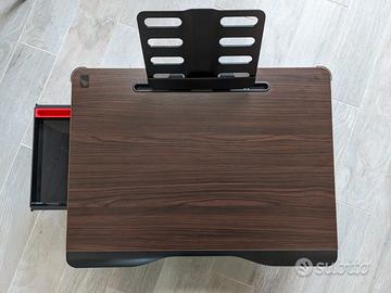 Tavolino da letto pieghevole con leggio e cassetto