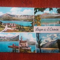 cartolina del lago di santa croce 