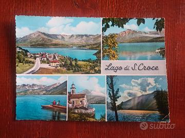 cartolina del lago di santa croce 