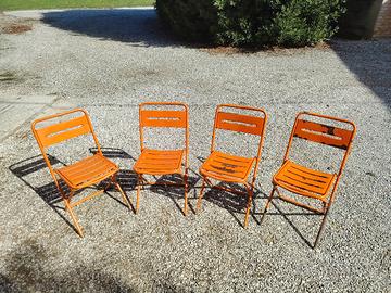 sedie da giardino pieghevoli vintage
