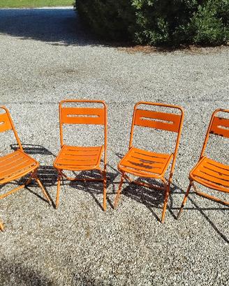sedie da giardino pieghevoli vintage
