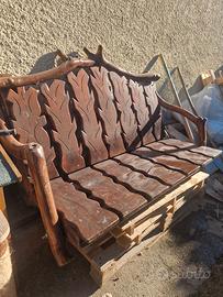 Panchina realizzata a mano