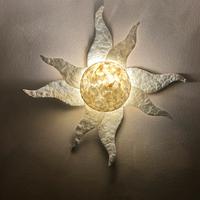 Lampadario sole da parete