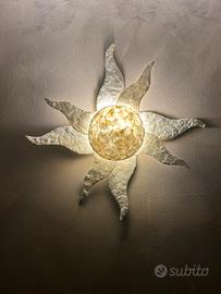 Lampadario sole da parete