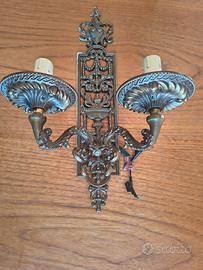 applique da parete vintage in ottone