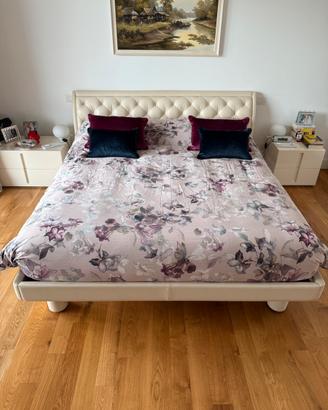 Letto in pelle Poltrona Frau Bluemoon