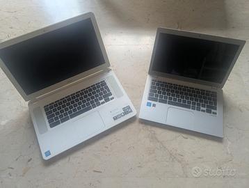 stock di 2 laptop Chromebook Toshiba 14' e Acer 15