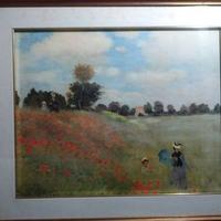 CLAUDE MONET CAMPO DEI PAPAVERI 70X60