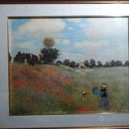 CLAUDE MONET CAMPO DEI PAPAVERI 70X60