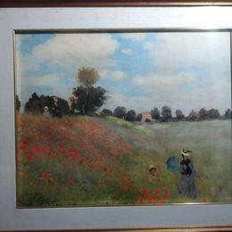 CLAUDE MONET CAMPO DEI PAPAVERI 70X60
