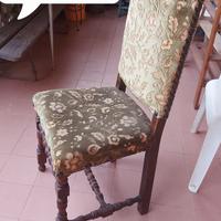 6 sedie vintage velluto €60