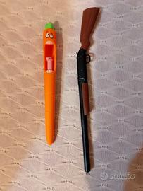 Penne a forma di fucile e di carota,a scatto,nuove