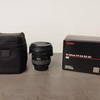 Sigma 10-20 mm f 4-5.6 EX DC per Nikon