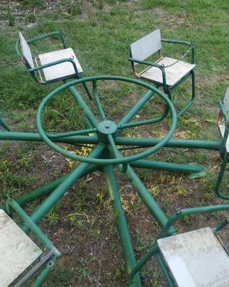 Giostra girevole zincata da giardino