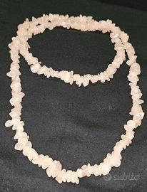 Collana  quarzo rosa
