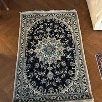 Tappeto persiano bianco e blu 154 x 104 garanzia