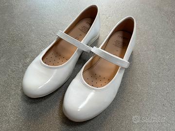 Scarpe ballerine bianche Geox per cerimonia 37