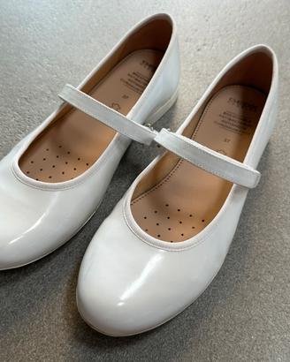 Scarpe ballerine bianche Geox per cerimonia 37