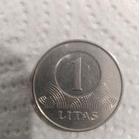 MONETA 1 LITAS LITUANIA