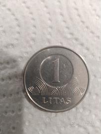 MONETA 1 LITAS LITUANIA