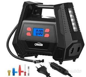 Compressore d'aria 12 V 230 V per pneumatici auto 