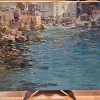 quadro olio su tela di Campagnari 