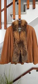 Giacca/Mantella con collo di Volpe rossa