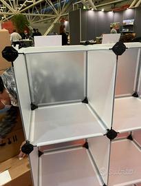 Armadietto modulare a cubi componibile