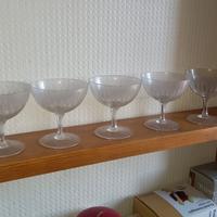 Bicchieri di cristallo vintage