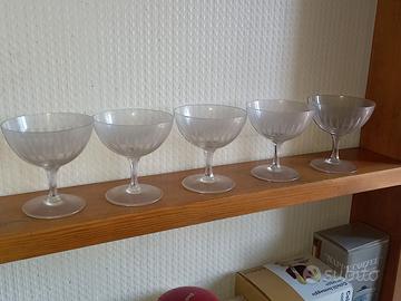 Bicchieri di cristallo vintage