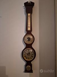 barometro termometro idrometrico orologio legno 