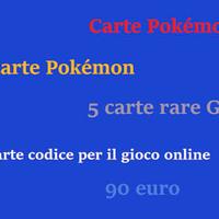 Pokémon GCC: 500 carte, 5 rare, 500 carte codice