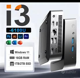 mini pc Intel i3 ram 16gb 