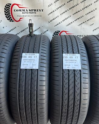 4 PNEUMATICI 235/65 R17 CONTINENTAL ESTIVE 75%