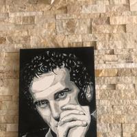 QUADRO DIPINTO '' MASSIMO TROISI '' FIRMATO