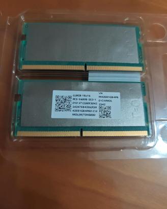 RAM DDR5 16GB (2x8GB) SO-DIMM 5600MHz per notebook