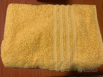 Telo doccia bagno telo da mare asciugamano giallo