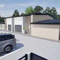Villa Bifamiliare con Struttura in Legno X-Lam