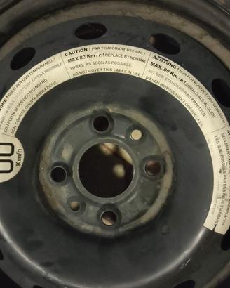 Ruotino di scorta 14" originale Fiat / Lancia -