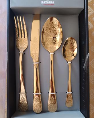 set di posate in acciaio inox, pezzi 24