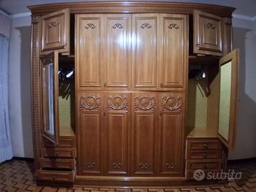 Classico Armadio guardaroba 6 ante legno noce