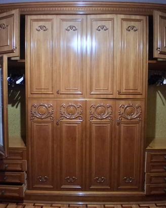Classico Armadio guardaroba 6 ante legno noce