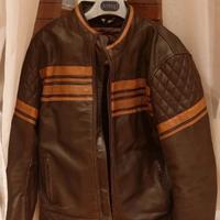 Giacca moto in pelle vintage Bela da uomo