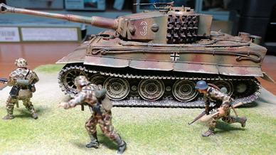 Diorama 1:35 carro armato tedesco TIGER Late Prod